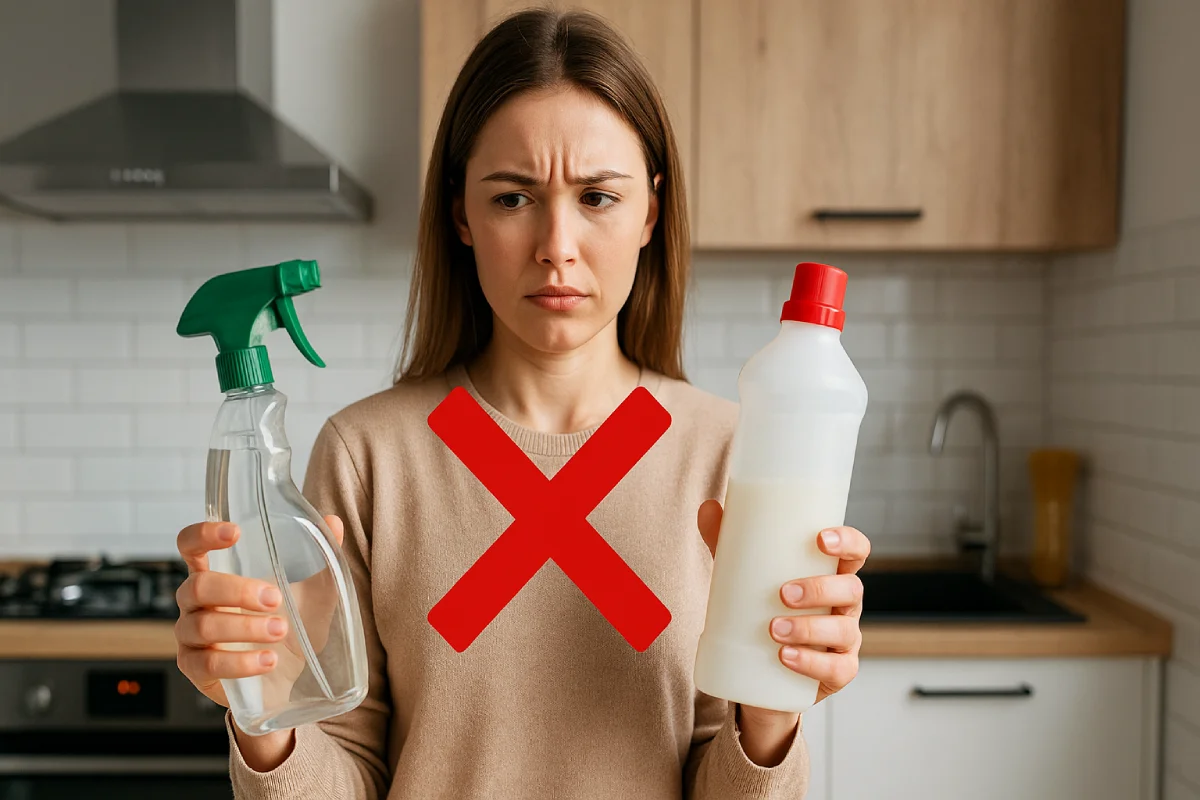 5 errori da evitare quando mescoli aceto e acqua ossigenata in casa