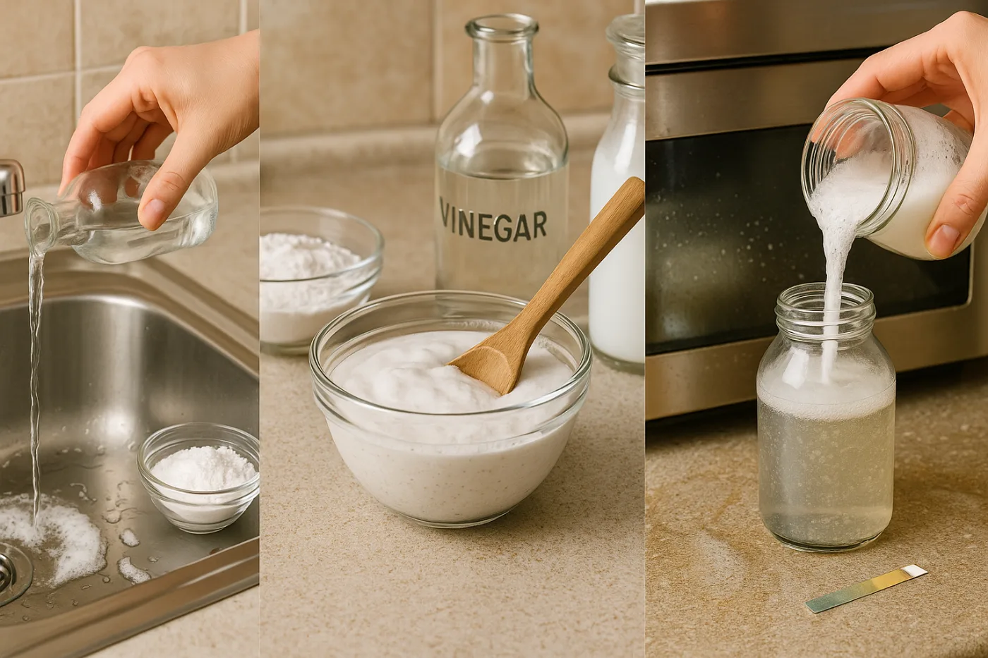 Bicarbonato e aceto: perché NON usarli insieme (verità)