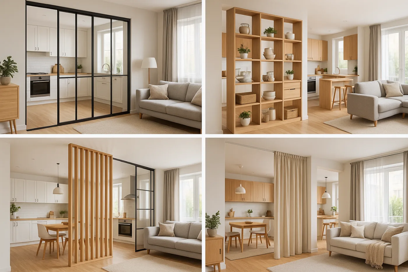 Come separare cucina e soggiorno: 11 idee salvaspazio