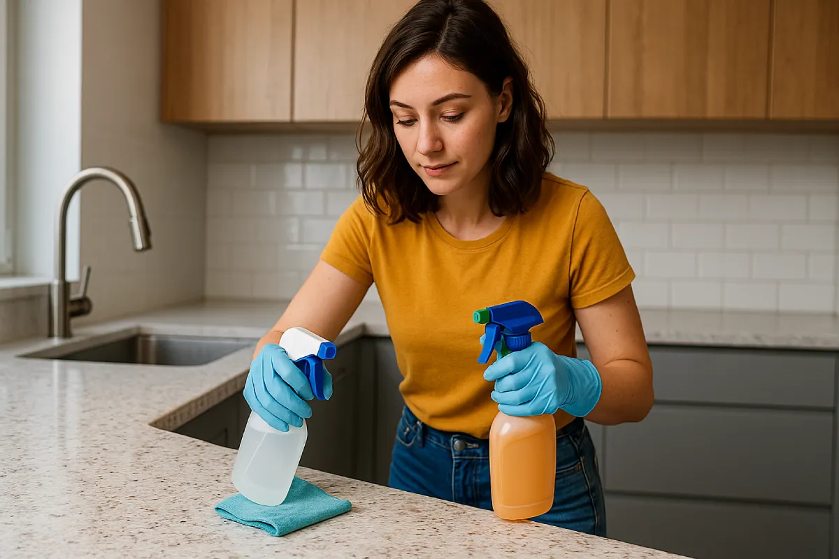 Come usare aceto e acqua ossigenata per disinfettare bagno e cucina