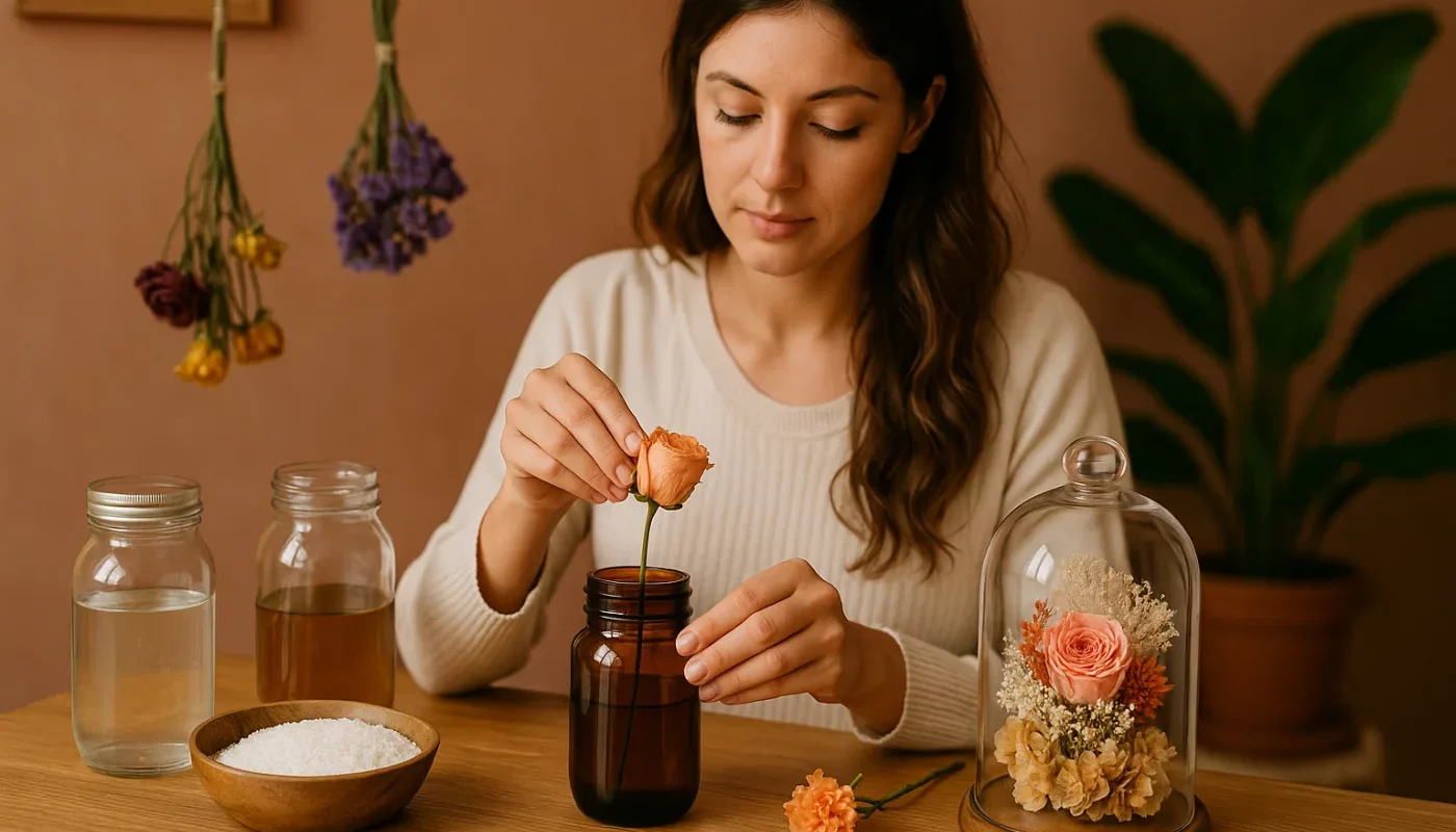 Fiori stabilizzati fai da te: come farli durare anni