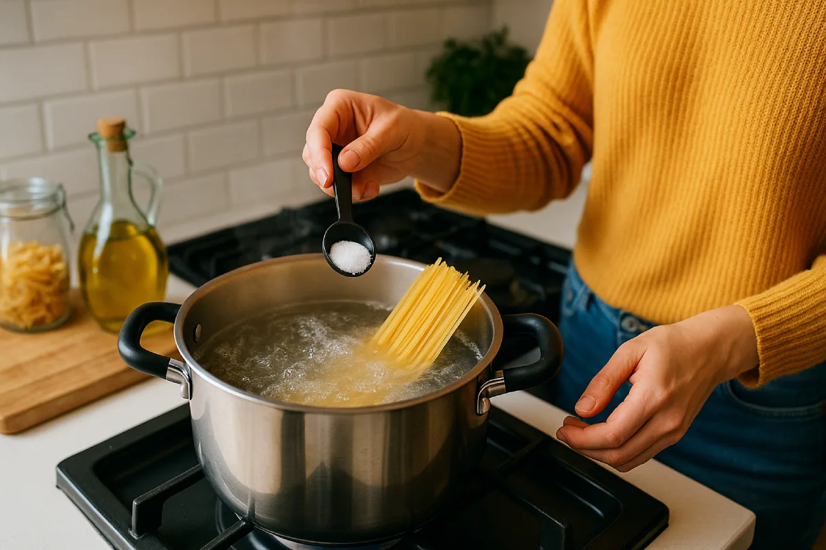 Pasta Cotta alla Perfezione: Il Segreto del Rapporto Acqua-Sale che Non Ti Hanno Mai Detto