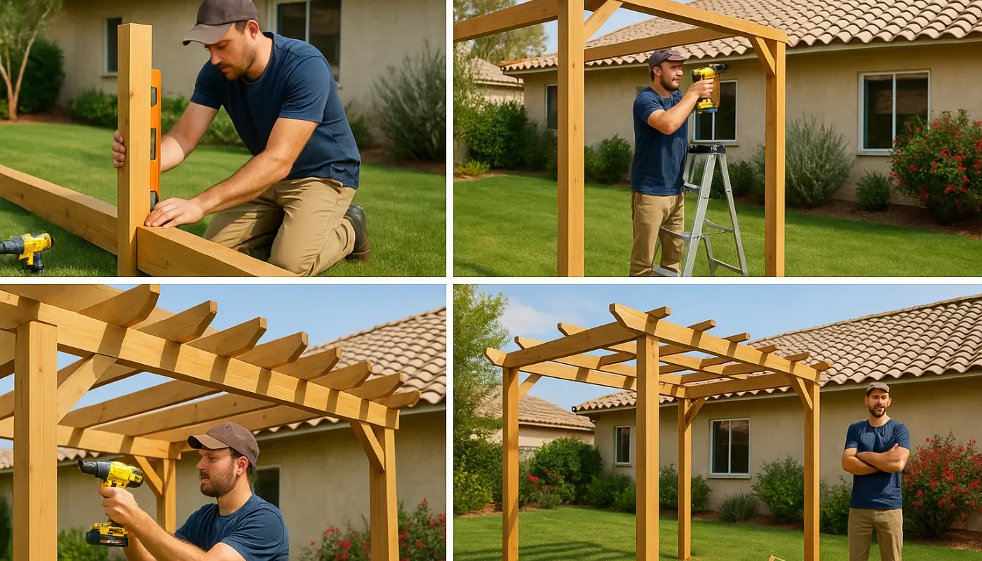 Pergola fai da te: come costruirla spendendo poco