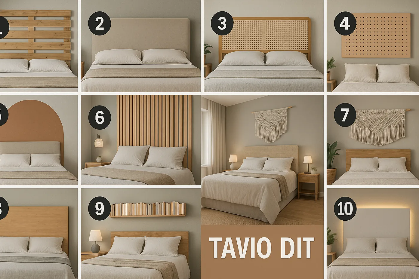 Testiera letto fai da te: 10 idee economiche moderne
