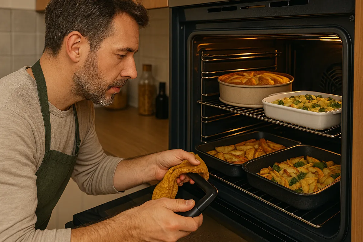 Un forno, tre piatti: il metodo per cucinare di più e spendere meno energia