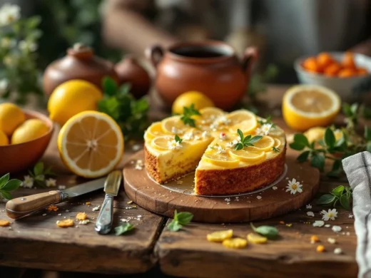 Torta di primavera al limone e fiori edibili: la ricetta della nonna