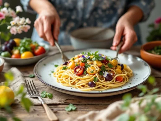 Pasta di primavera con fiori edibili: il segreto della nonna che profuma di maggio