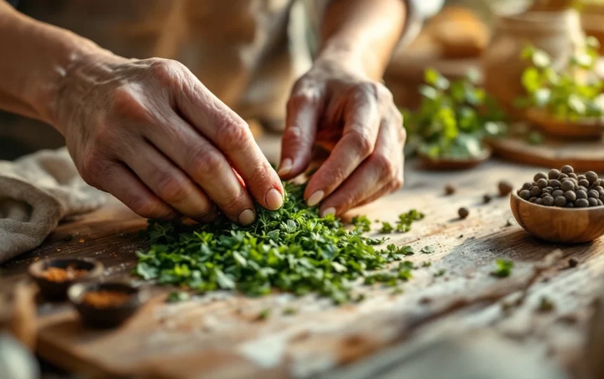 Conservare verdure estive appena raccolte: tecniche tradizionali per mantenere freschezza e sapore — close-up craft step materials tools DIY process