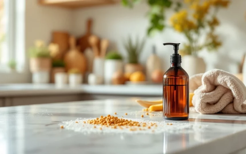 Igienizzare e mantenere le spugne da cucina: metodi pratici e frequenza di sostituzione — close-up detail step ingredients natural cleaning