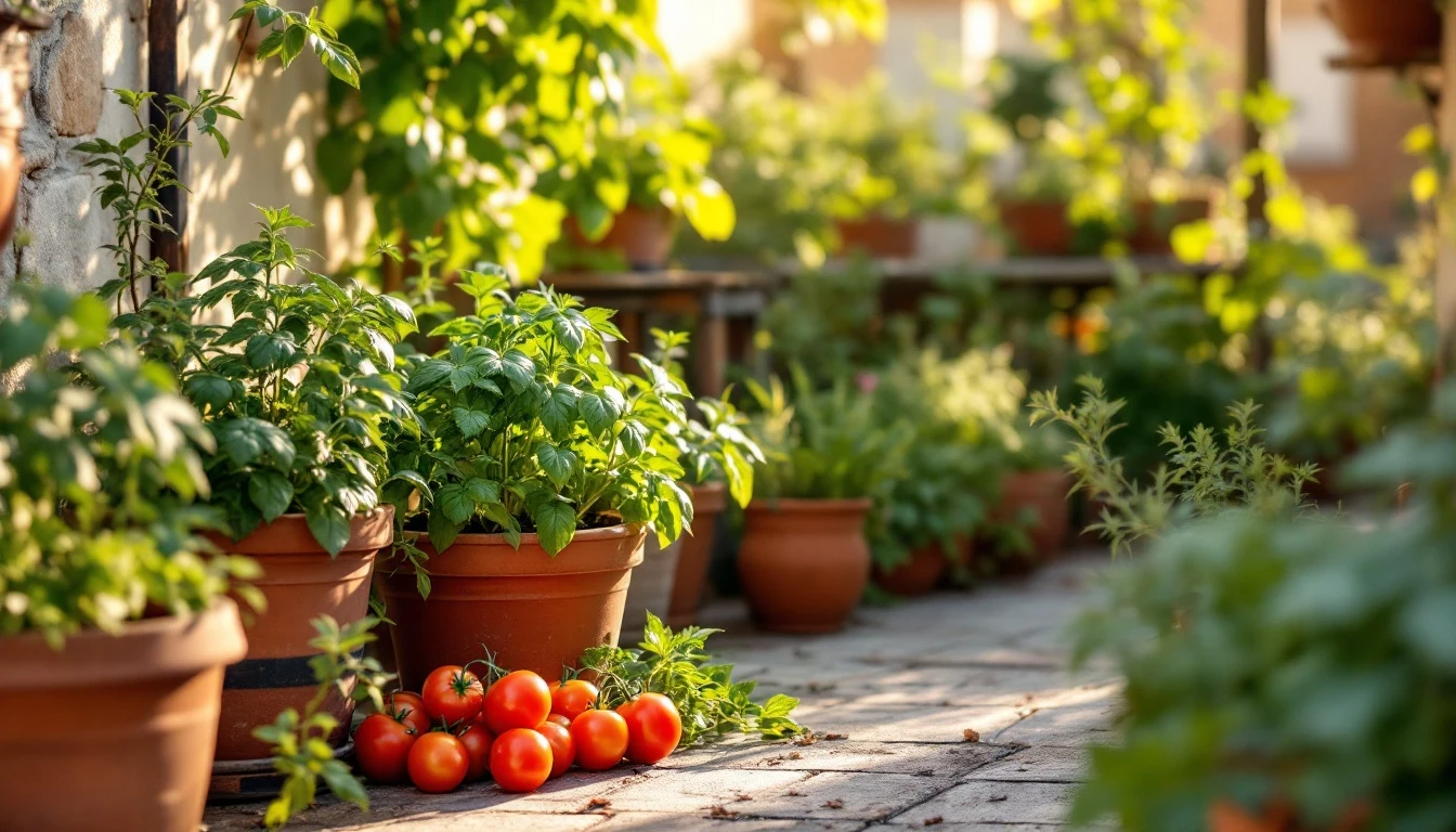 Orto estivo in balcone: coltivare basilico, pomodori e insalata con spazi ridotti