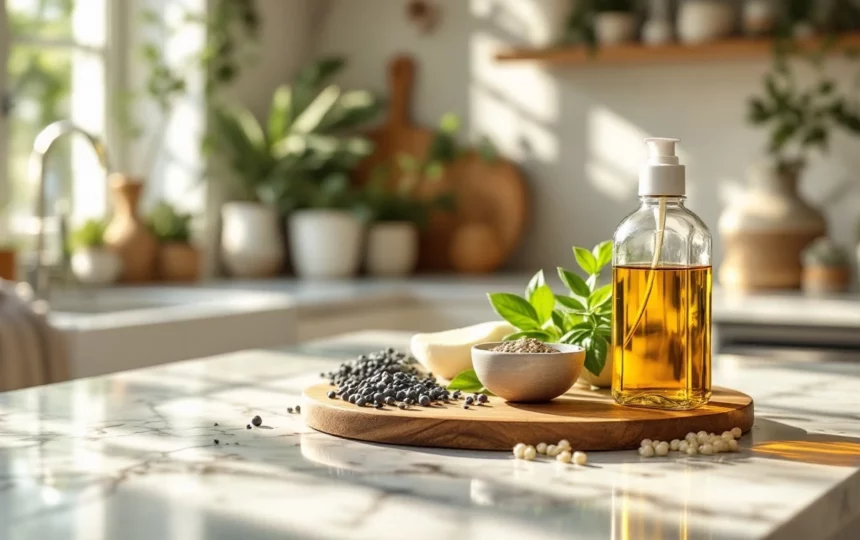 Preparare la casa per l'estate: ventilazione naturale e protezione dal caldo — close-up detail step ingredients natural cleaning