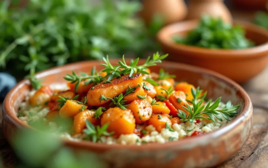 Ricette estive con le erbe aromatiche dell'orto: il rosmarino in cucina oltre il classico arrosto — close-up ingredients preparation step fresh food