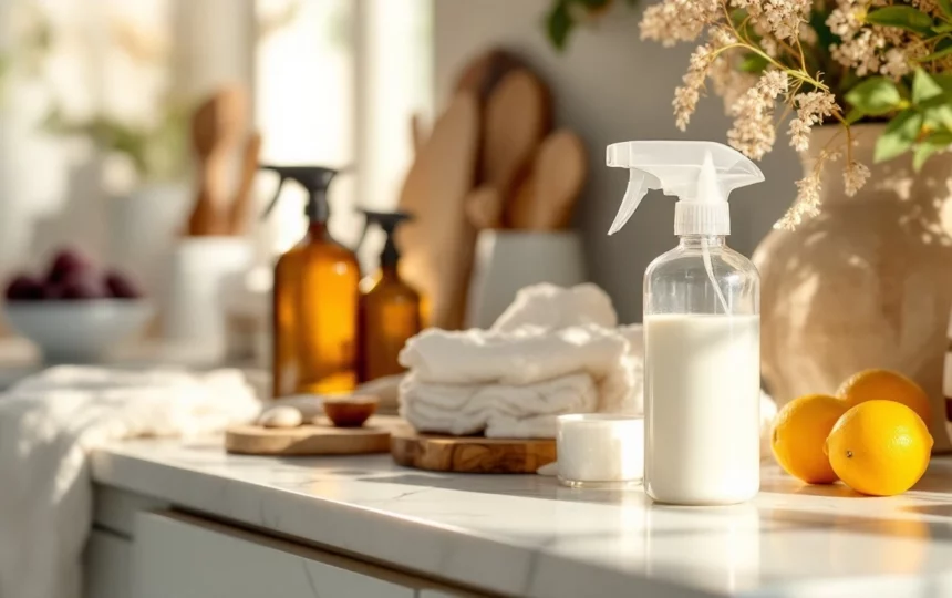 Rinfrescare la casa in estate senza condizionatore: strategie di ventilazione naturale e isolamento termico — close-up detail step ingredients natural cleaning