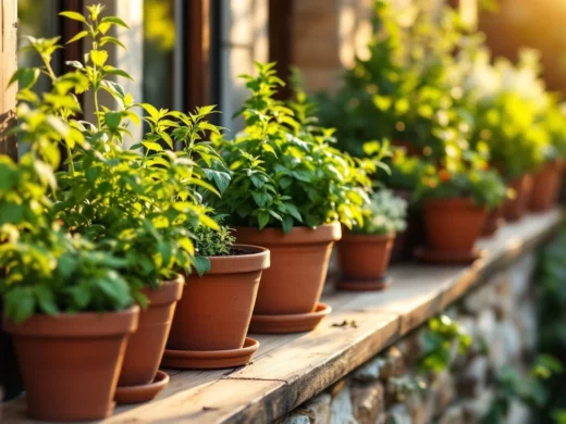 Coltivare basilico, prezzemolo e menta in vaso sul balcone d’estate