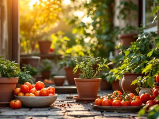 Coltivare pomodori in vaso sul balcone durante l’estate