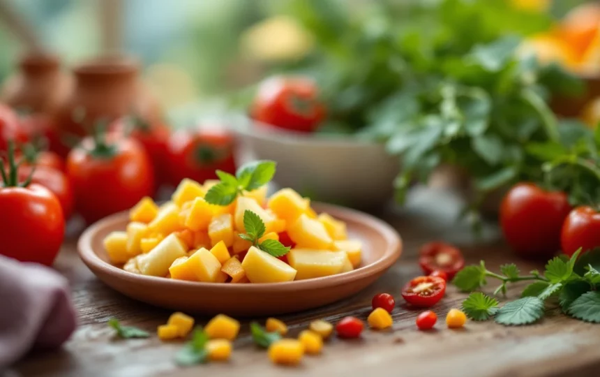 Conservare frutta e verdura estiva senza frigorifero: metodi tradizionali per l'estate — close-up ingredients preparation step fresh food