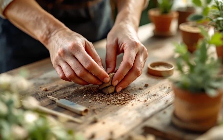 Creare un angolo fresco in balcone con piante: quali specie scelgono i romani per l'estate — close-up craft step materials tools DIY process