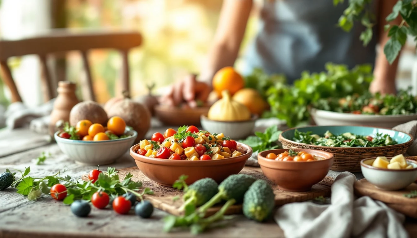 Ricette tradizionali con verdure di stagione: conserve e piatti freddi per l'estate italiana