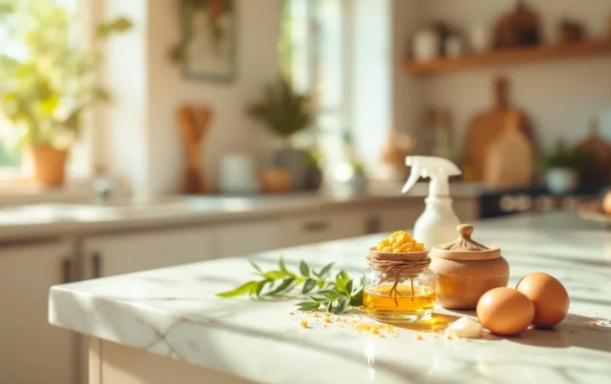 Ridurre l'umidità in casa durante l'estate: ventilazione naturale e soluzioni pratiche — close-up detail step ingredients natural cleaning